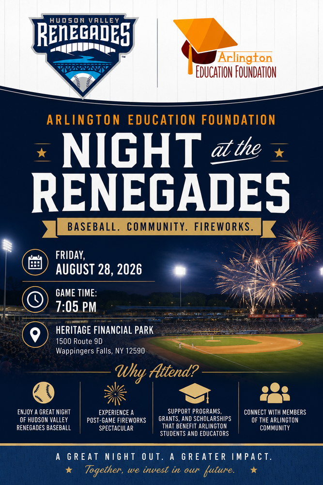 Flyer for "A Night at the Renegades"
