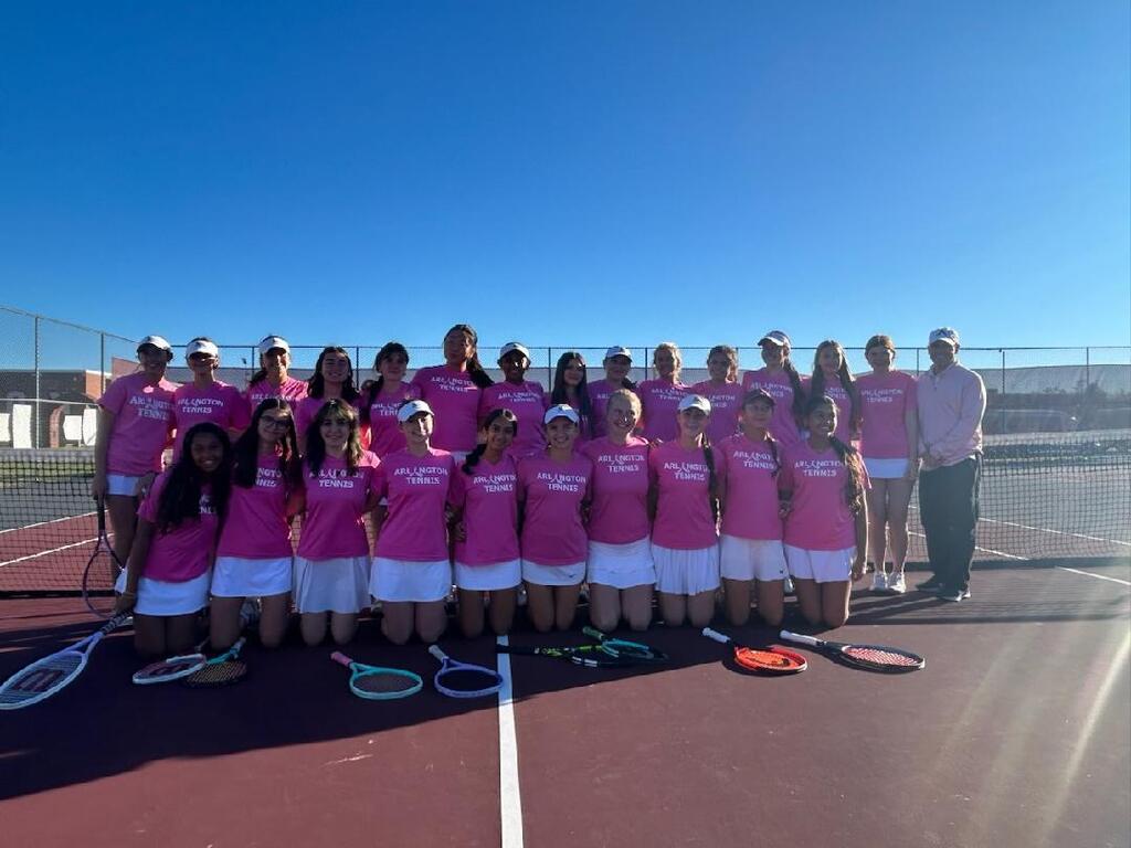 The AHS tennis team raised over $1700 for the Miles of Hope Breast Cancer Foundation.