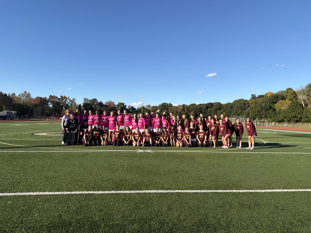 Modified Field Hockey support the Varsity team at their 'Pink Game'