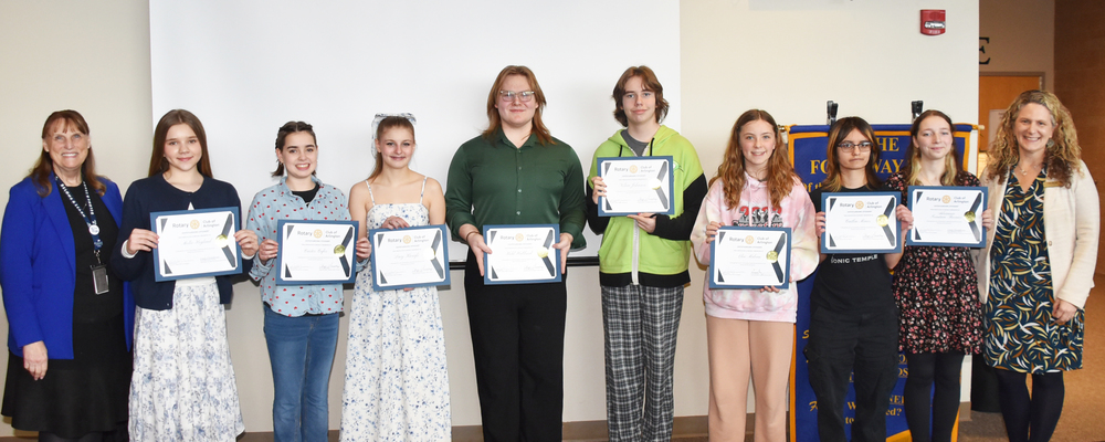 January 2026 Arlington Rotary Students