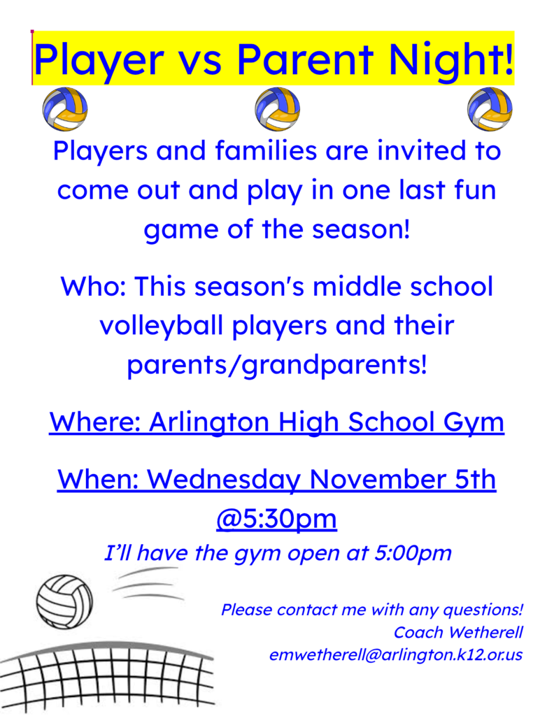 Player VS Parent Night