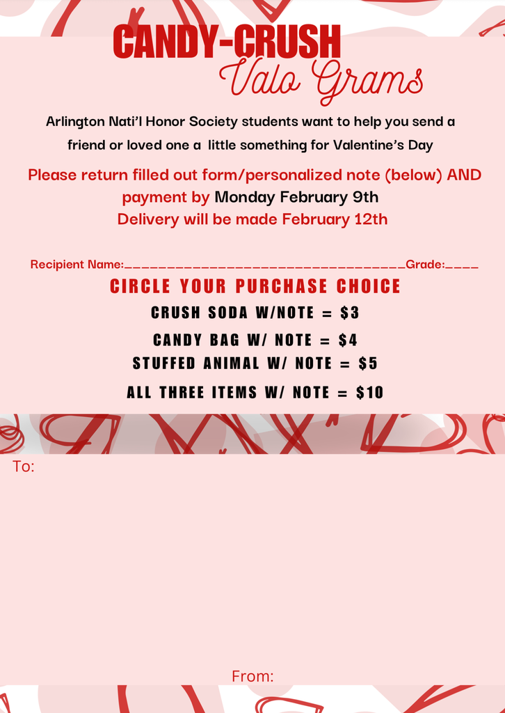 Candy gram flyer