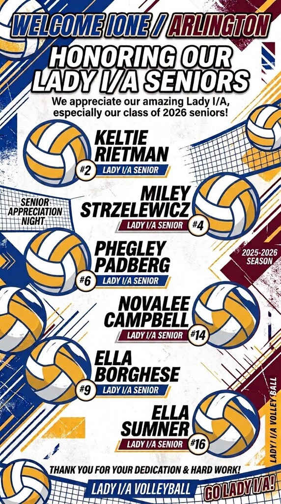 I/A High School Volleyball Seniors