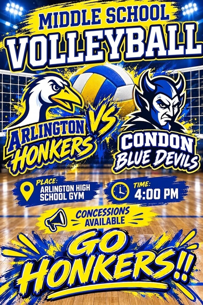 AMS Volleyball game flyer