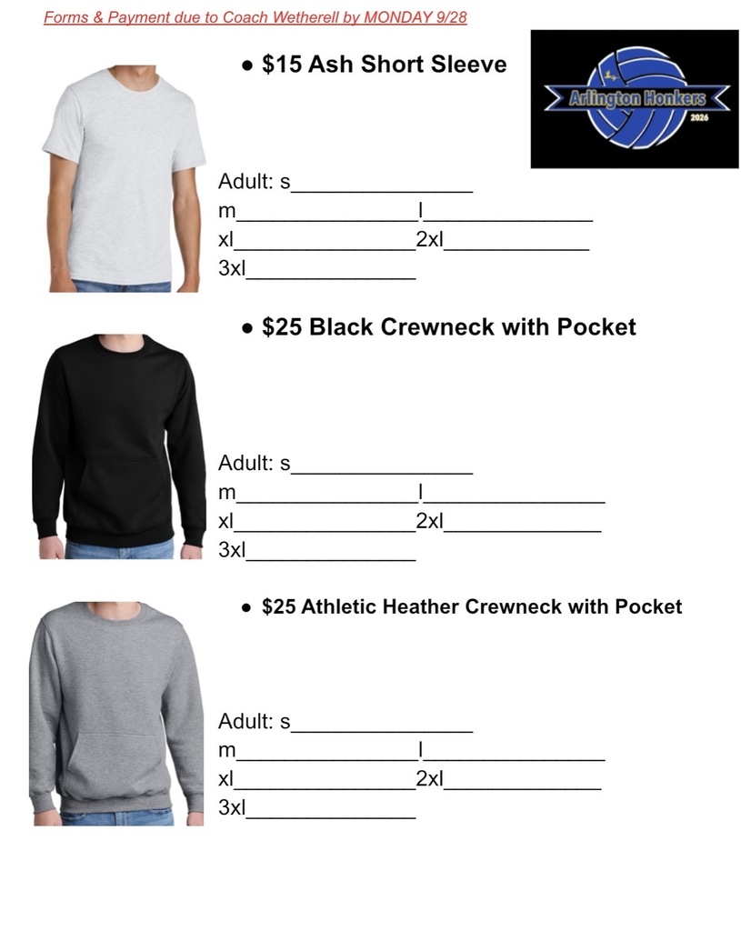Arlington Volleyball Shirts