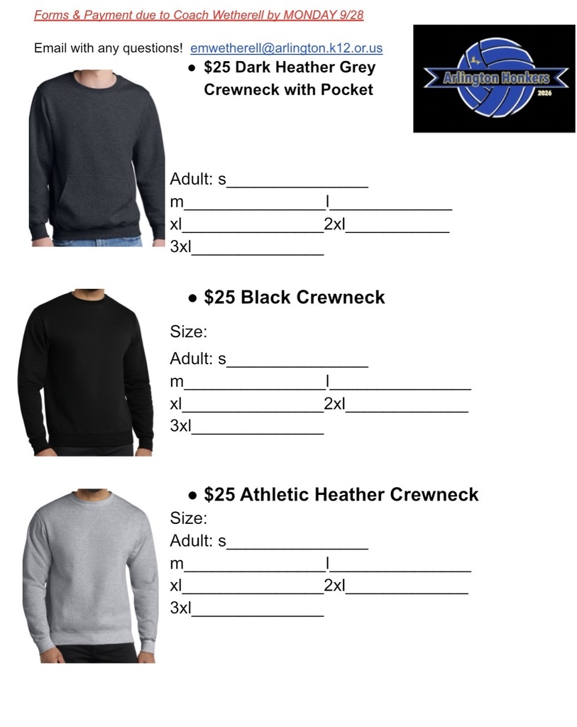 Arlington Volleyball Shirts