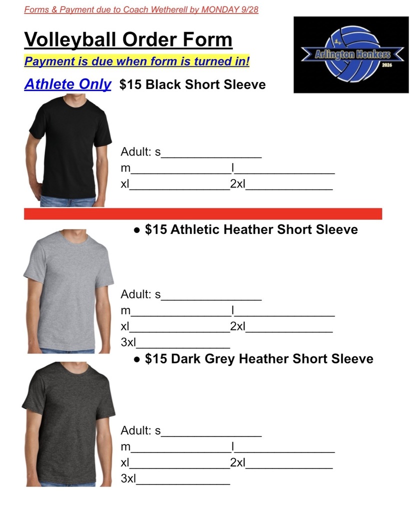 Arlington Middles Volleyball Shirt