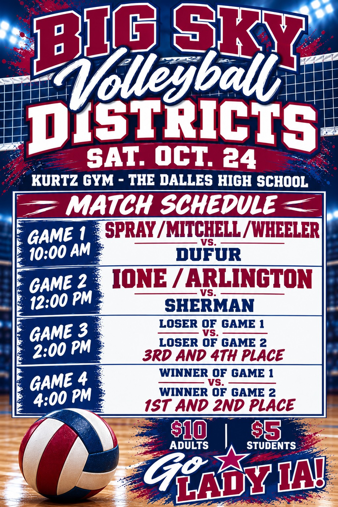 Big Sky League district schedule