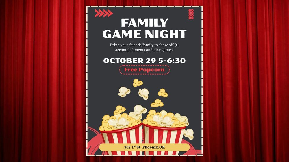 Family Game Night 10/29 5-6:30