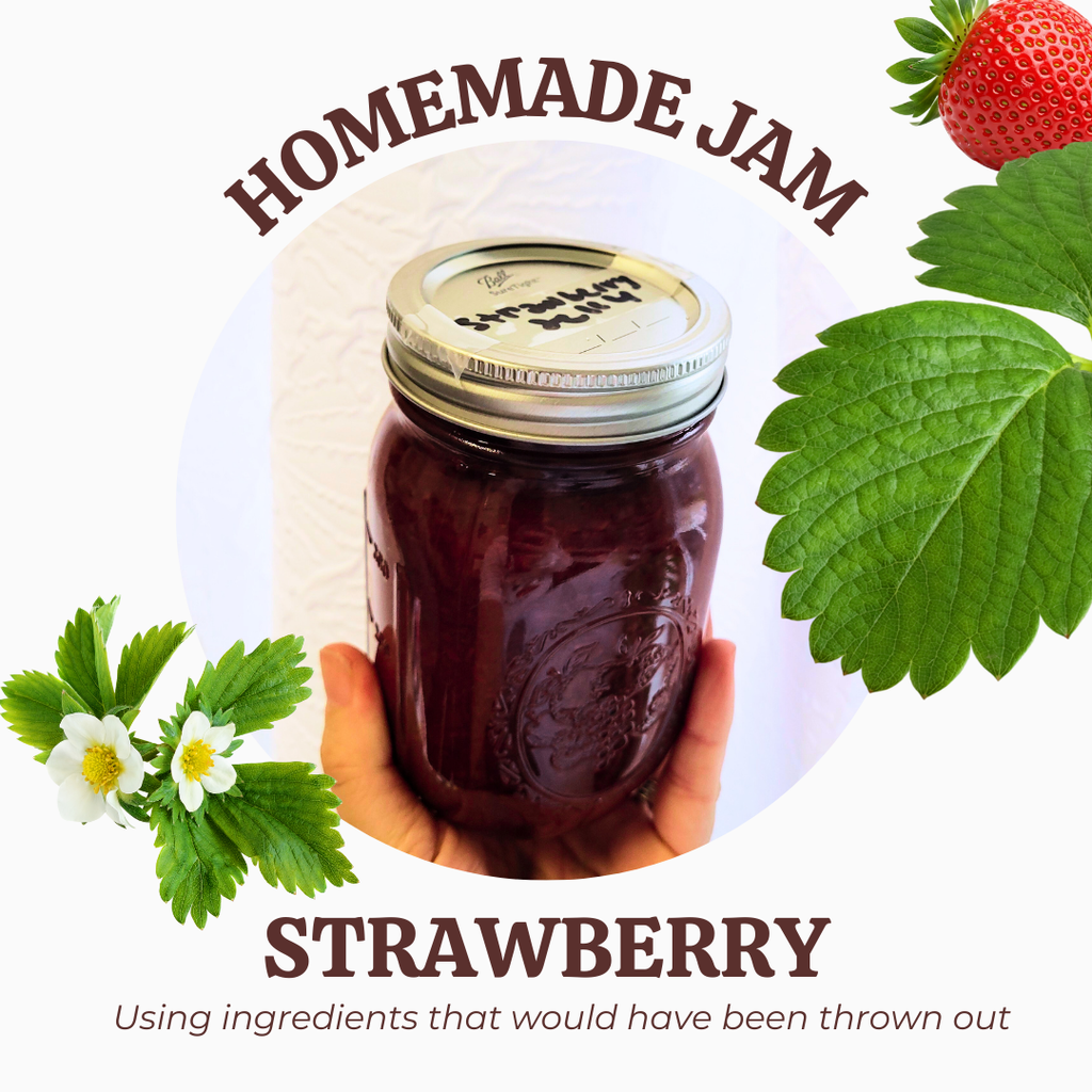 jar of homemade strawberry jam