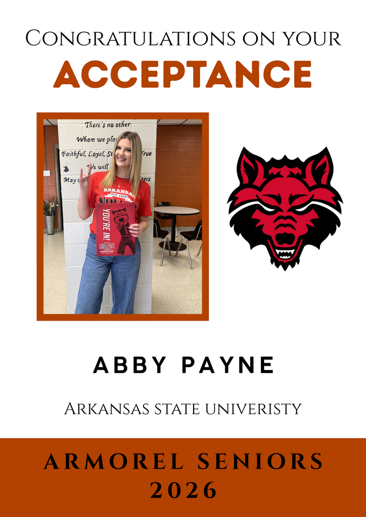 Armorel High School Recognizes Abby Payne