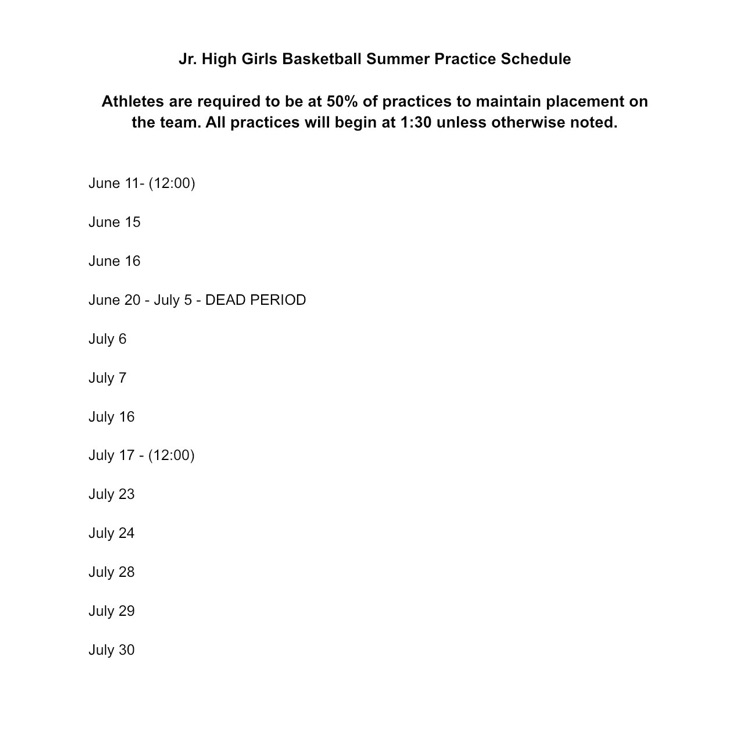 schedule 
