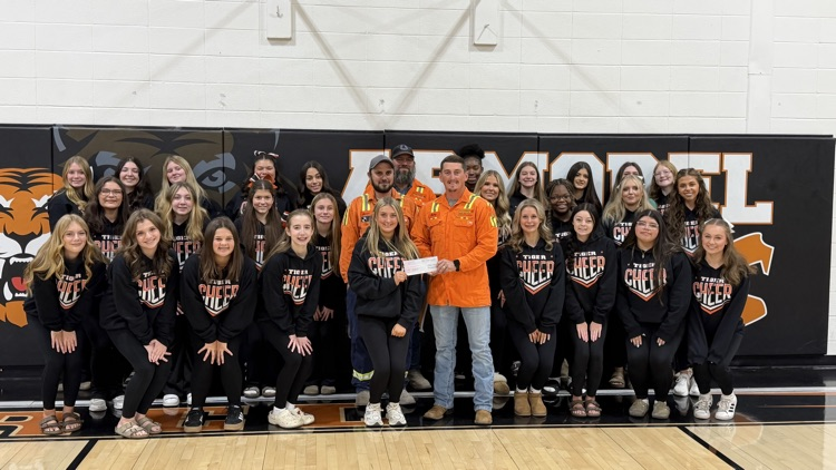 AHS cheer donation 