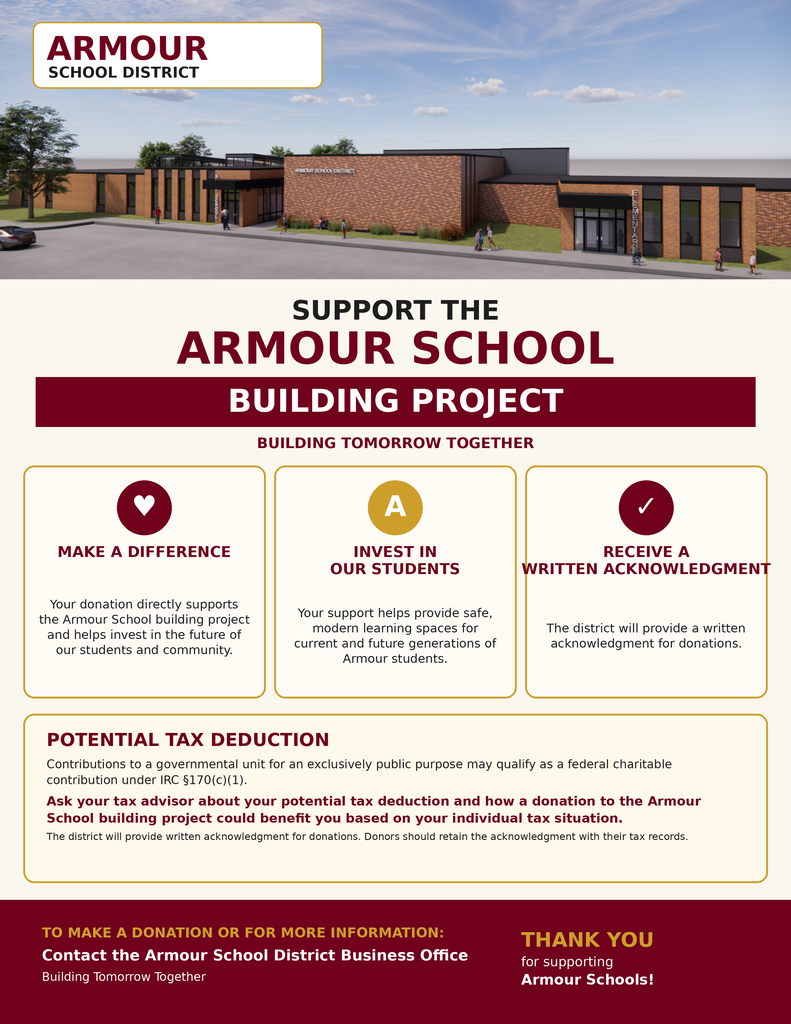 Building Project Donation Flyer