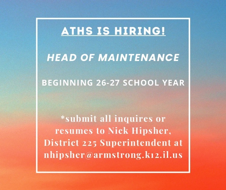 hiring head of maintenance 
