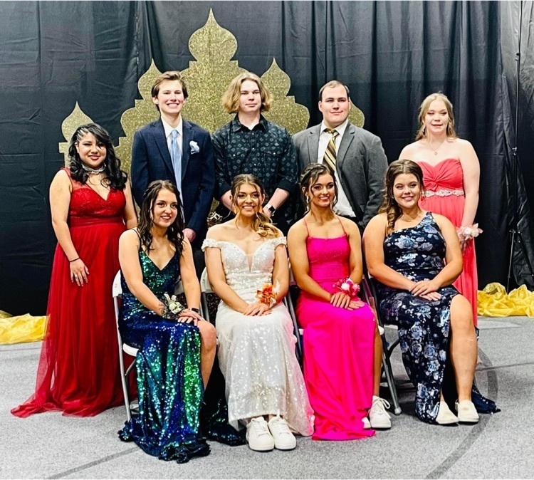 The Senior class at prom on Saturday.