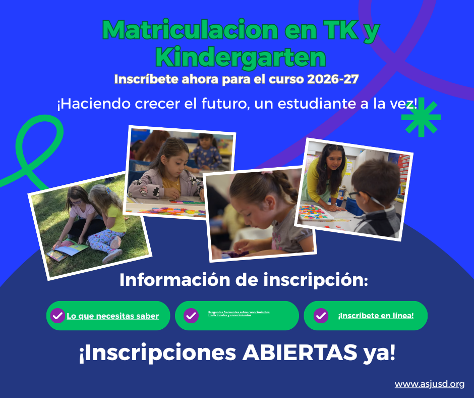 TK/Kinder Registration Graphic Spanish