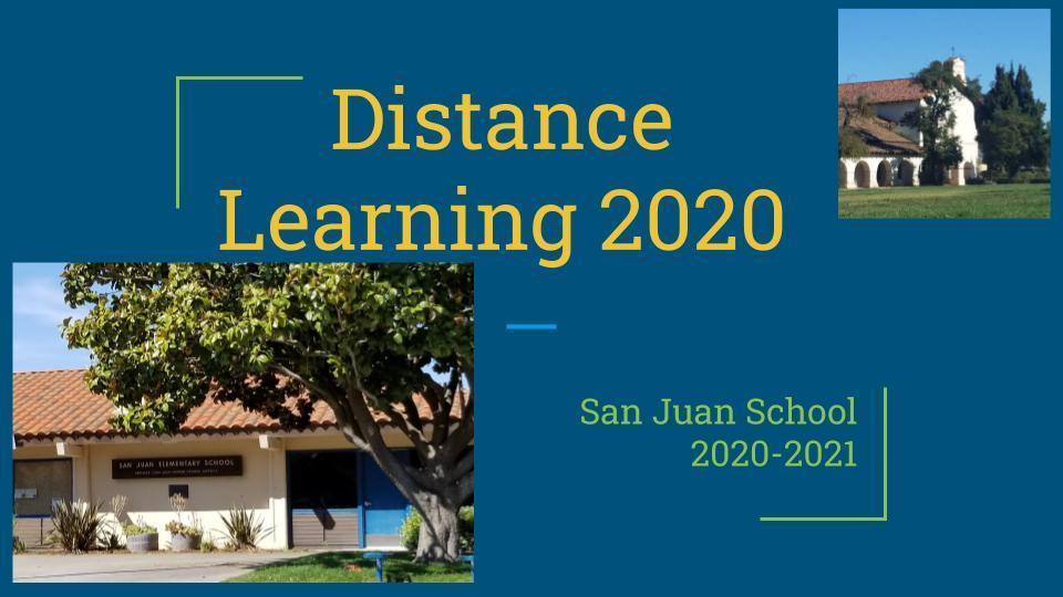 Distance Learning Parent Presentation