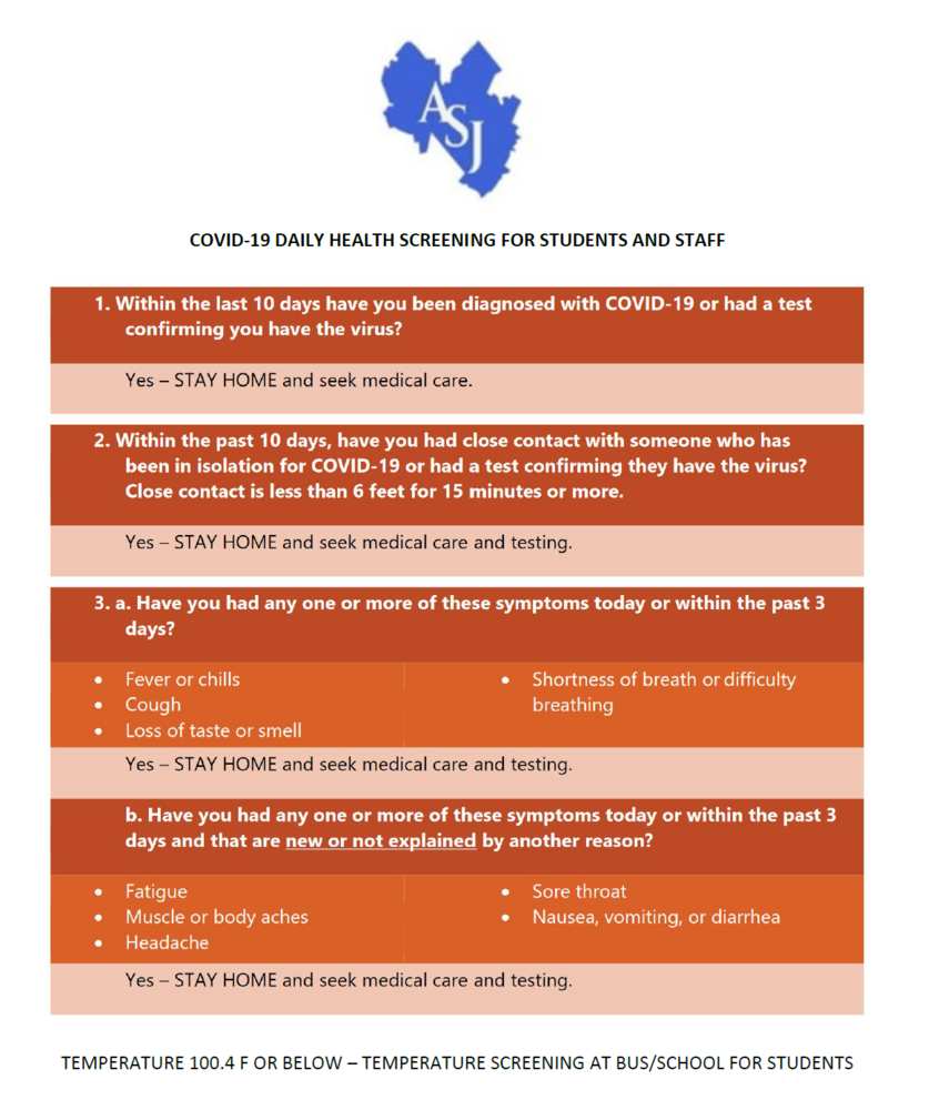 COVID-19 Daily Health Screening