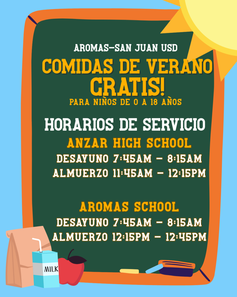 Comidas de verano gratis