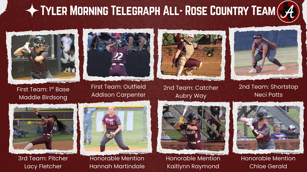 Arp HS Softball All Rose Country Team 2025