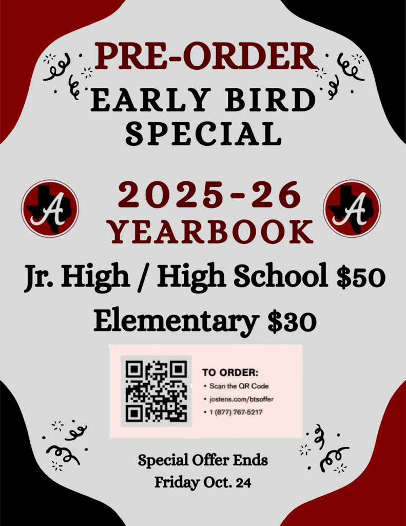 Pre-order your 2025-26 Arp school yearbook