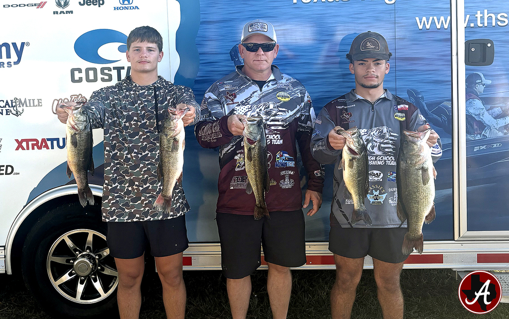 Arp HS fishing lake bob sandlin tourney champs Zane Bourque_Casen Burgins 111525