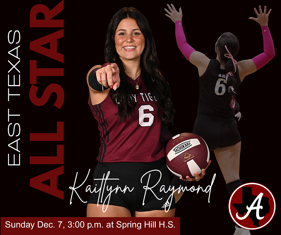 Arp HS Volleyball Kaitlynn Raymond East Texas All-Star 2025