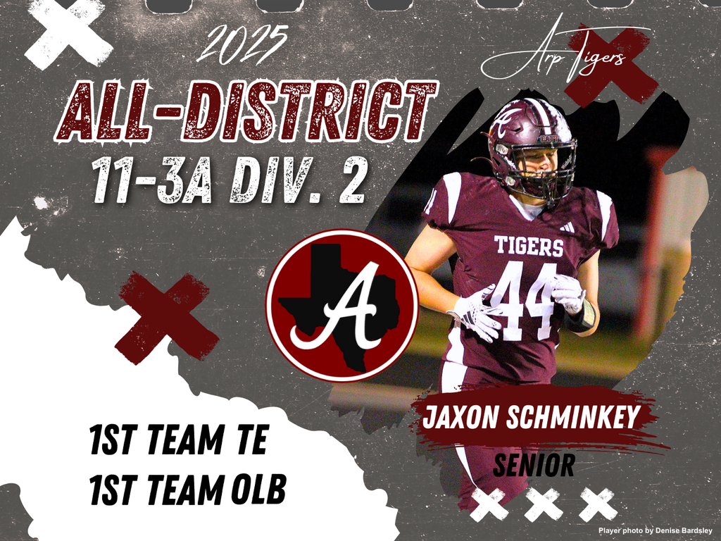 2025 Arp HS Football All-District Jaxon Schminkey