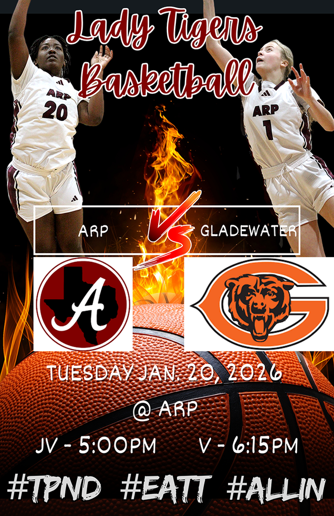 Arp HS girls basketball Gladewater gameday 012026