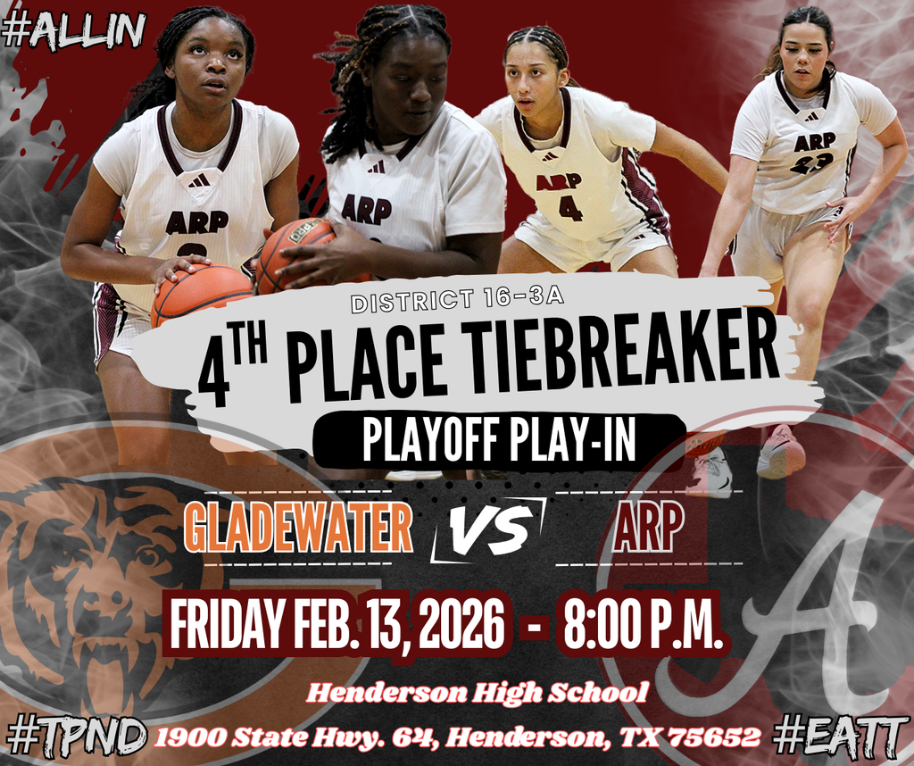 Arp HS girls basketball Gladewater play in tiebreaker 021326
