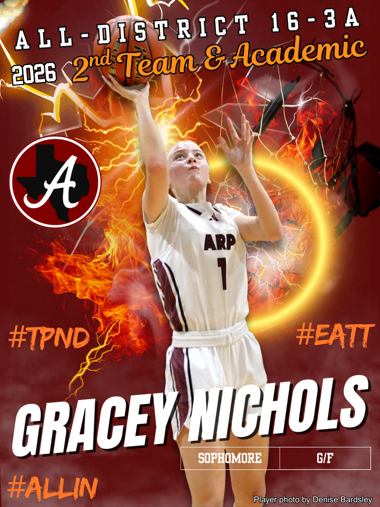 2025-26 Arp HS girls basketball all district Gracey Nichols