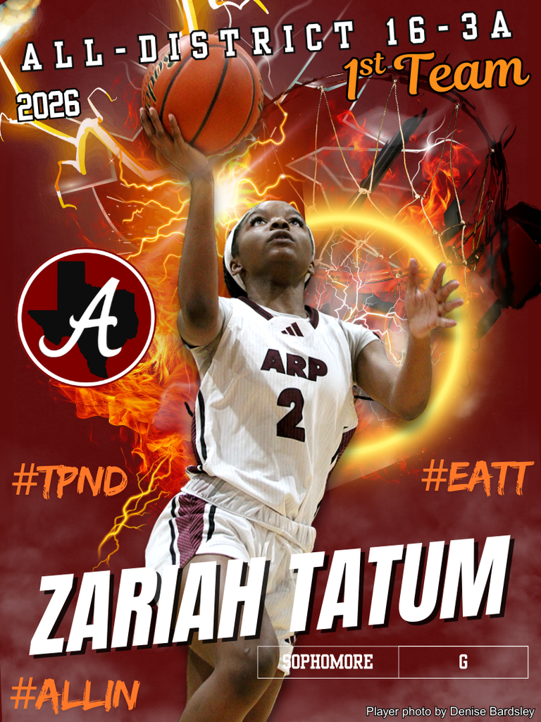 2025-26 Arp HS Girls Basketball All-District Zariah Tatum