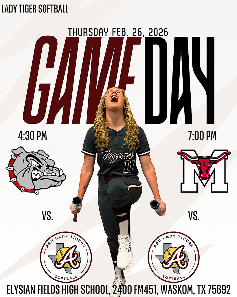 Arp Lady Tiger Softball at Elysian Fields tournament Thursday Feb. 26, 2026