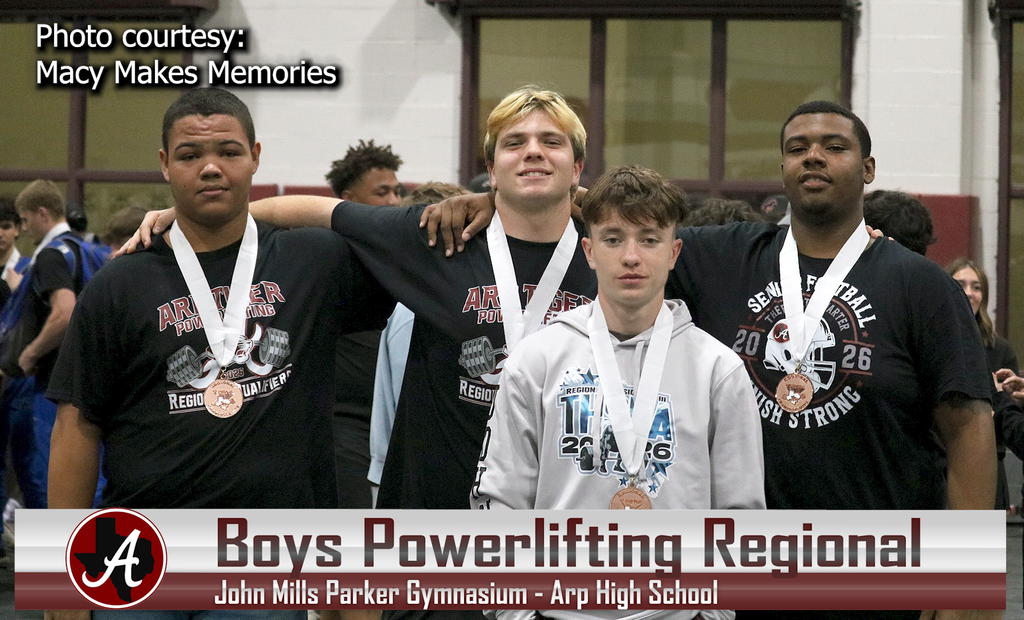 Arp HS powerlifting boys regional medalists 030626