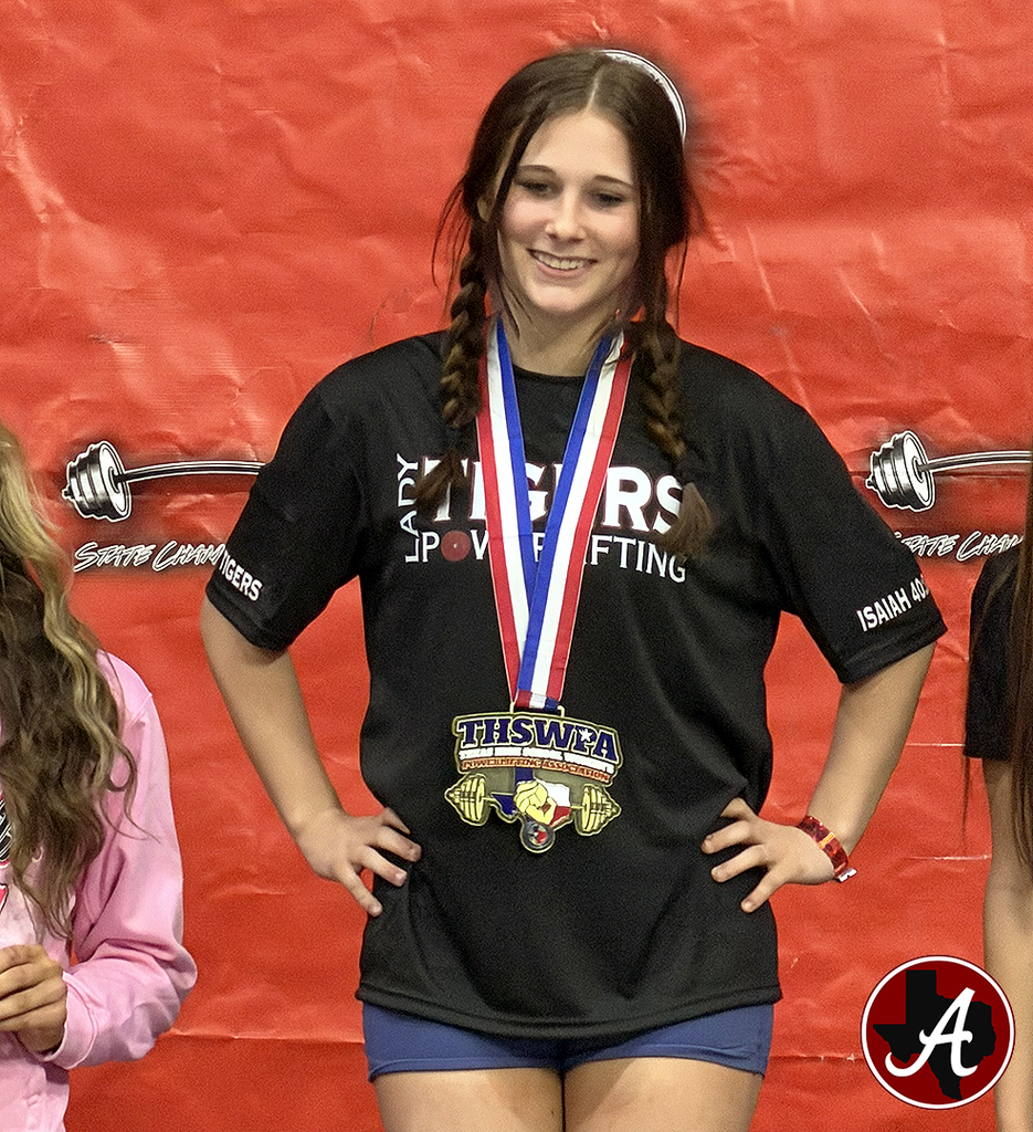 Arp HS powerlifting Presley Johnson state champ 031926