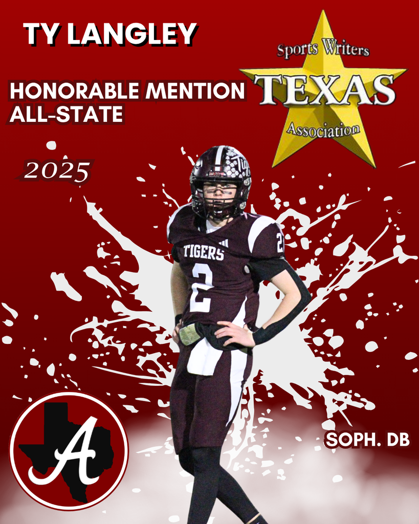 Arp HS football Ty Langley honorable mention All-State 2025