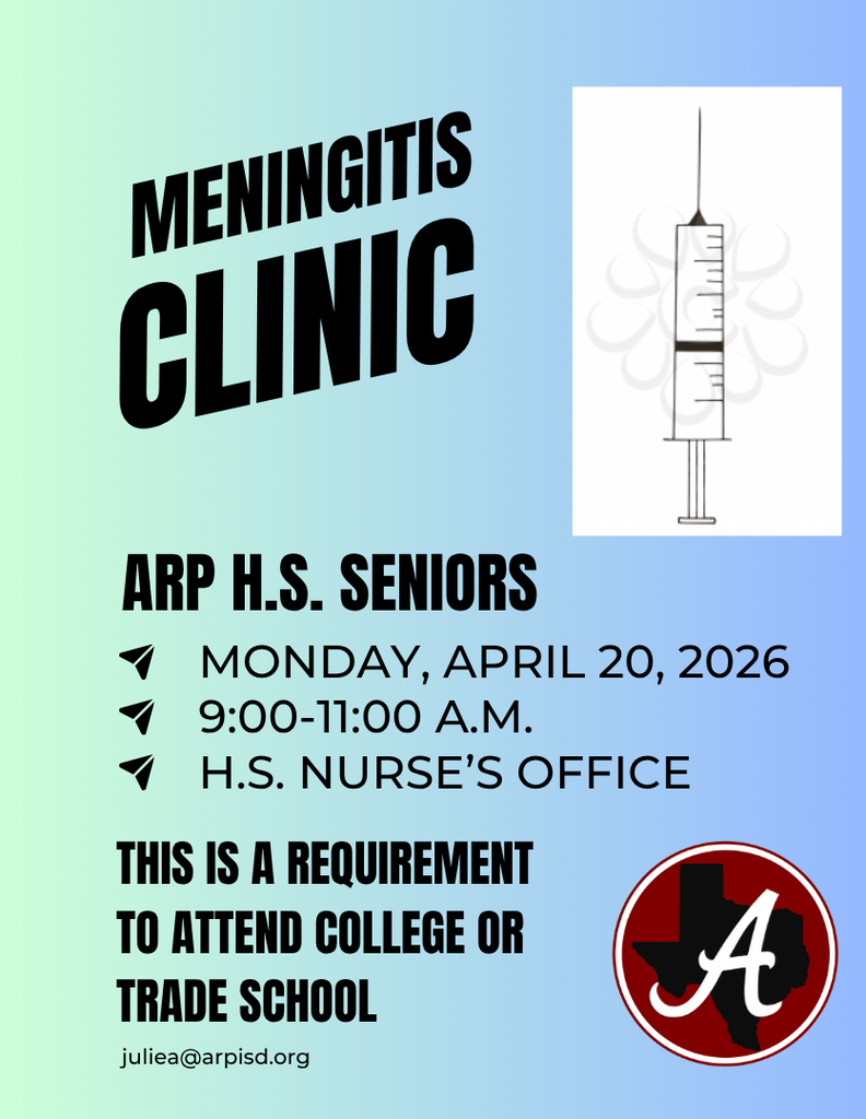 Arp H.S. meningitis clinic April 20, 2026