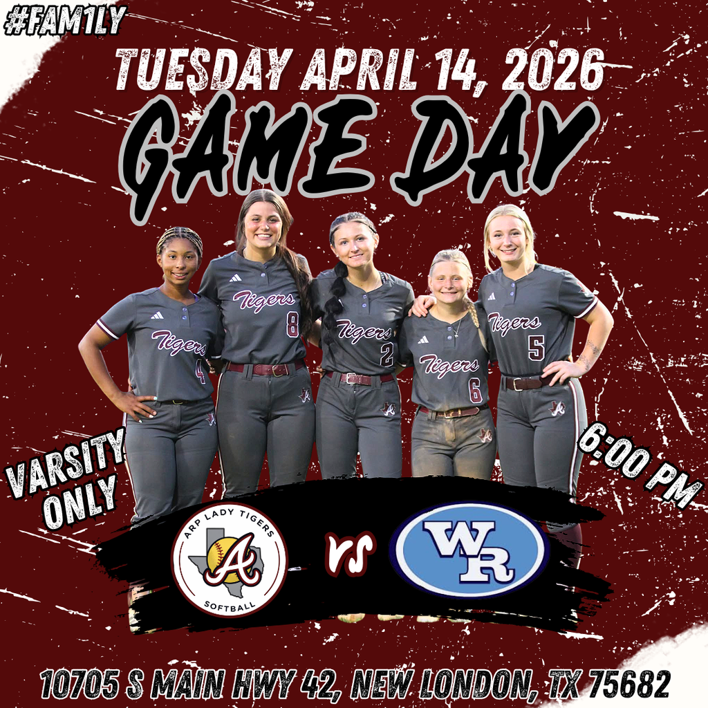 Arp H.S. Softball at West Rusk Tuesday, April 14, 2026.