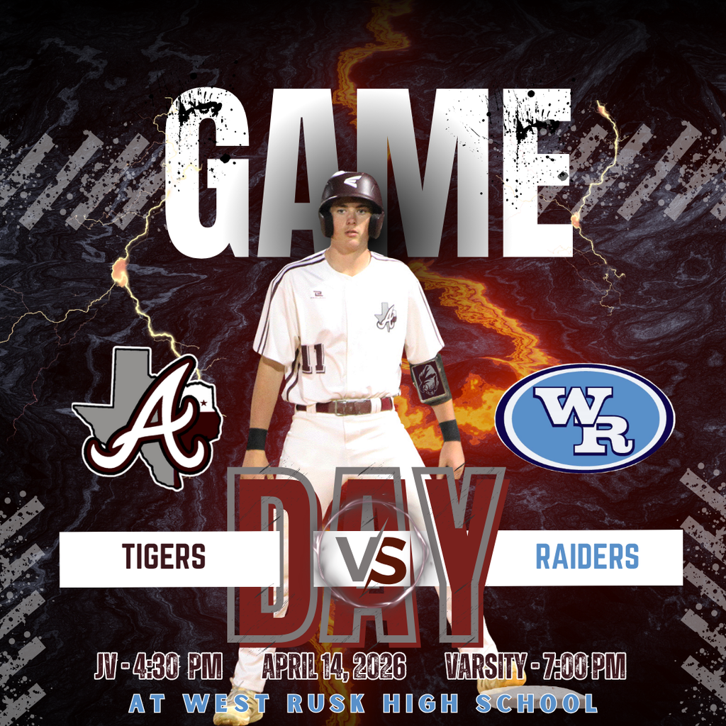 Arp H.S. Baseball at West Rusk Tuesday, April 14, 2026.