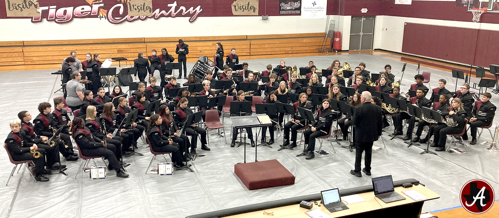 Arp H.S. band sight-reading contest at Troup High School on Friday, April 17, 2026.