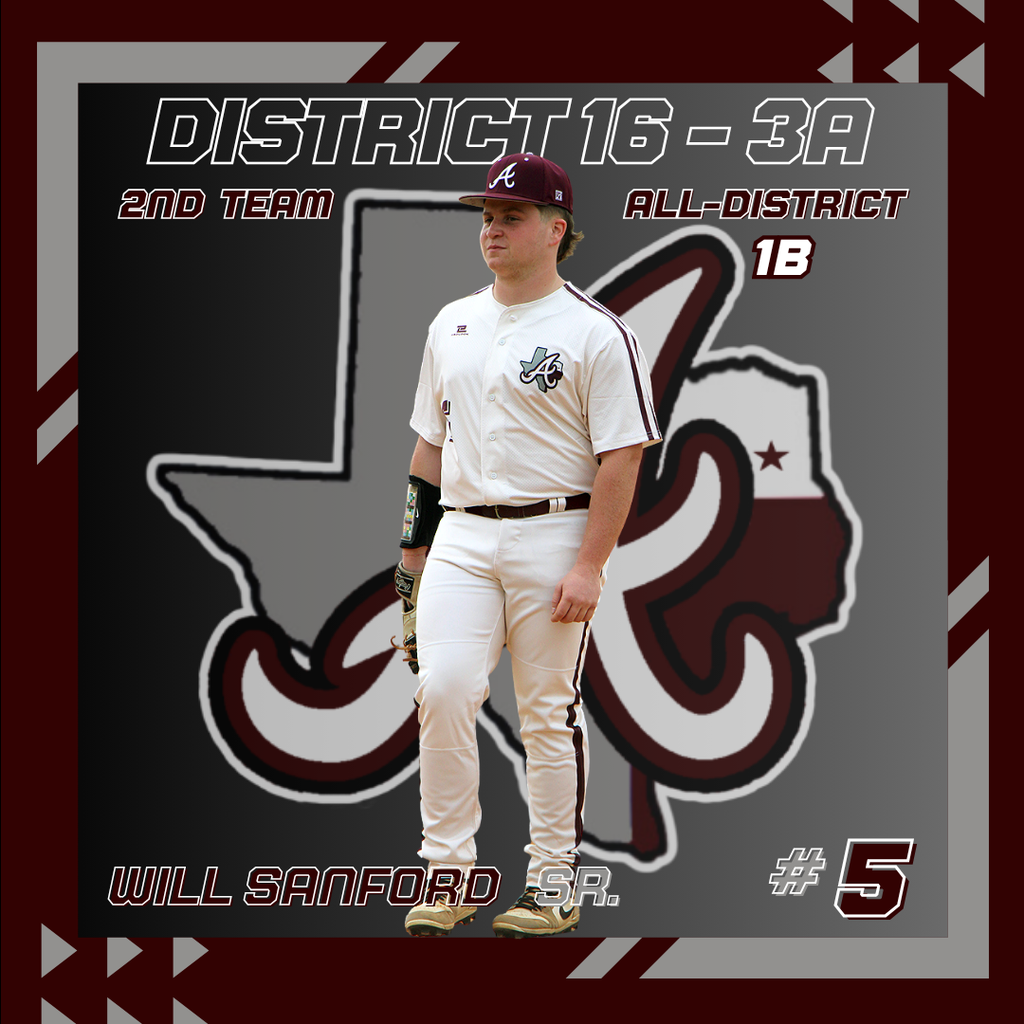 Arp H.S. Baseball Will Sanford All-District 2026