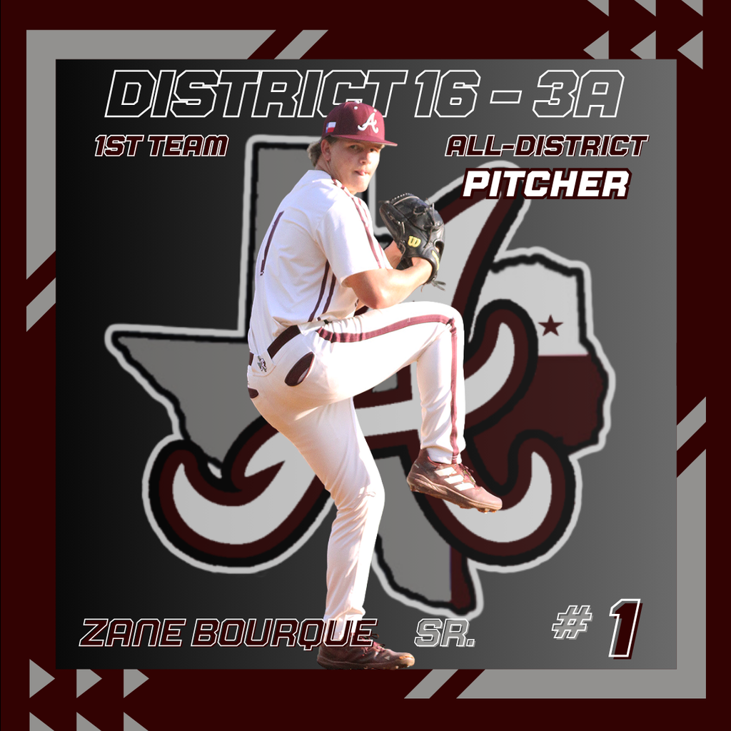 Arp H.S. Baseball Zane Bourque All-District 2026