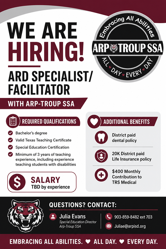 Arp-Troup SSA ARD specialist facilitator job posting