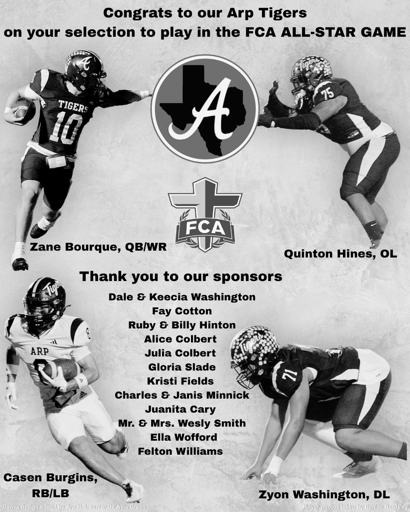 2026 Arp Tiger FCA All-stars