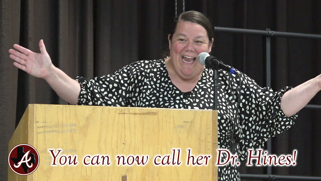 Arp Elementary Principal Beth Hines is now Dr. Hines.