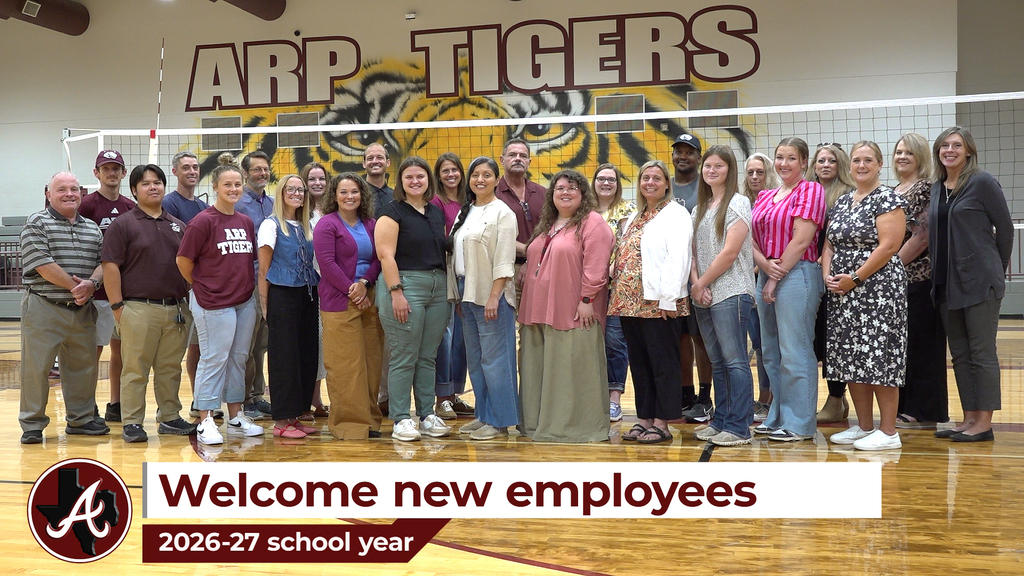 2026-27 Arp ISD new employees