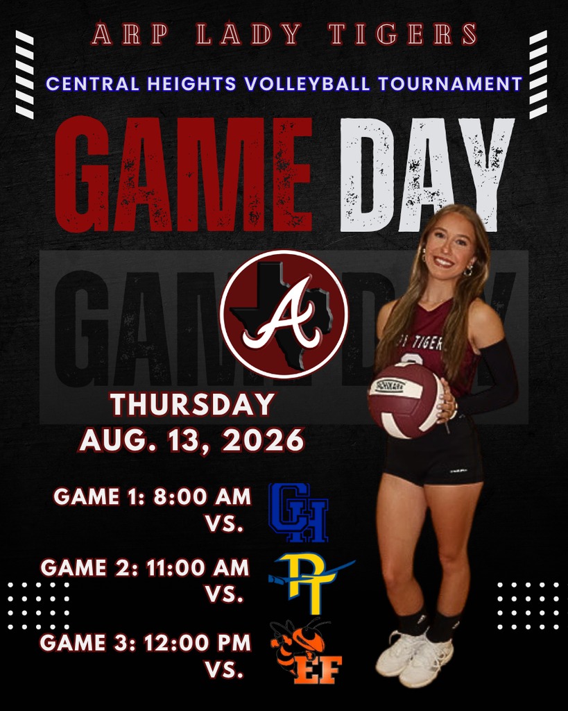 Arp H.S. volleyball at Central Heights Tournament Thursday