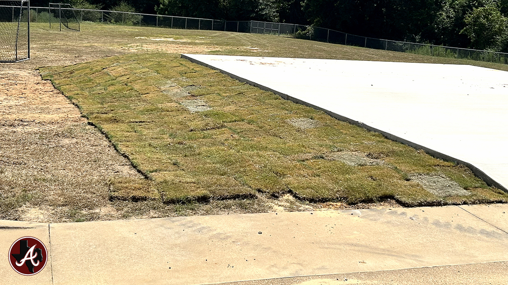 Arp Elementary grass donation