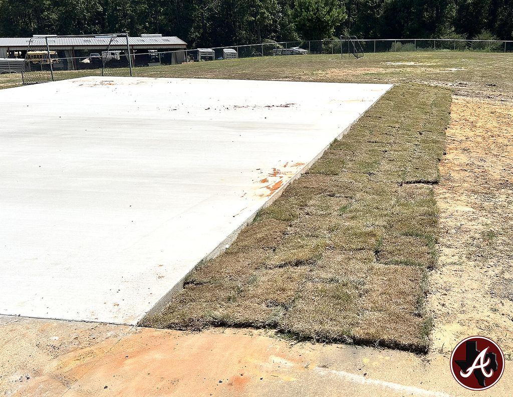 Arp Elementary grass donation